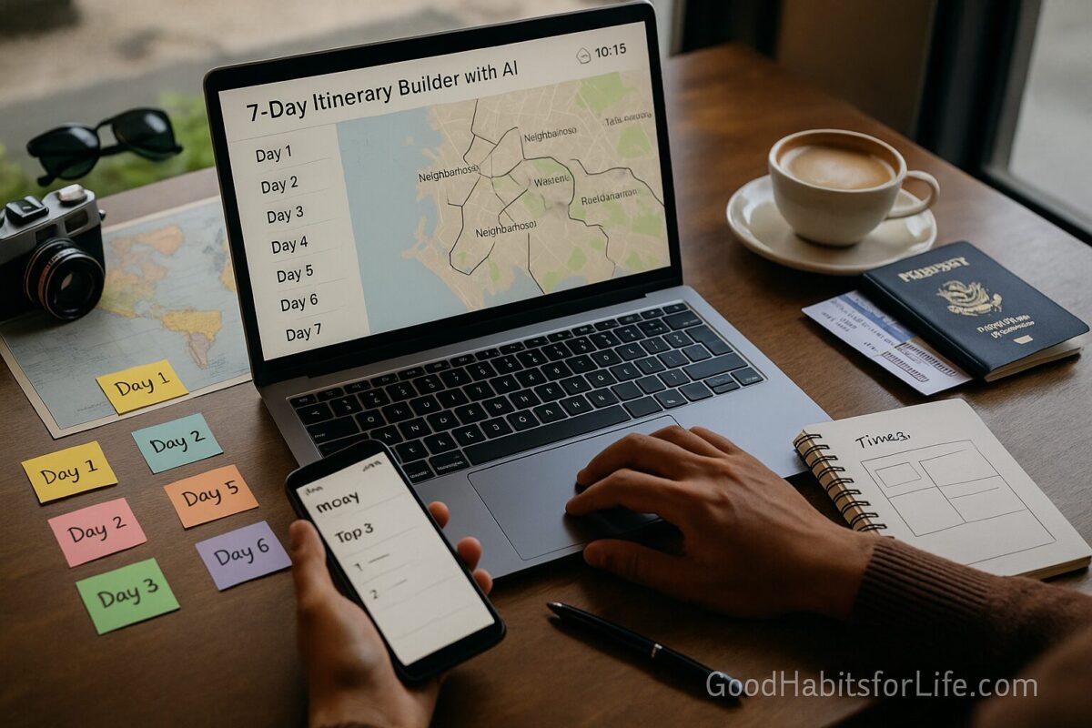 7Day Itinerary Builder: See More, Rush Less: AI workflows (2025)