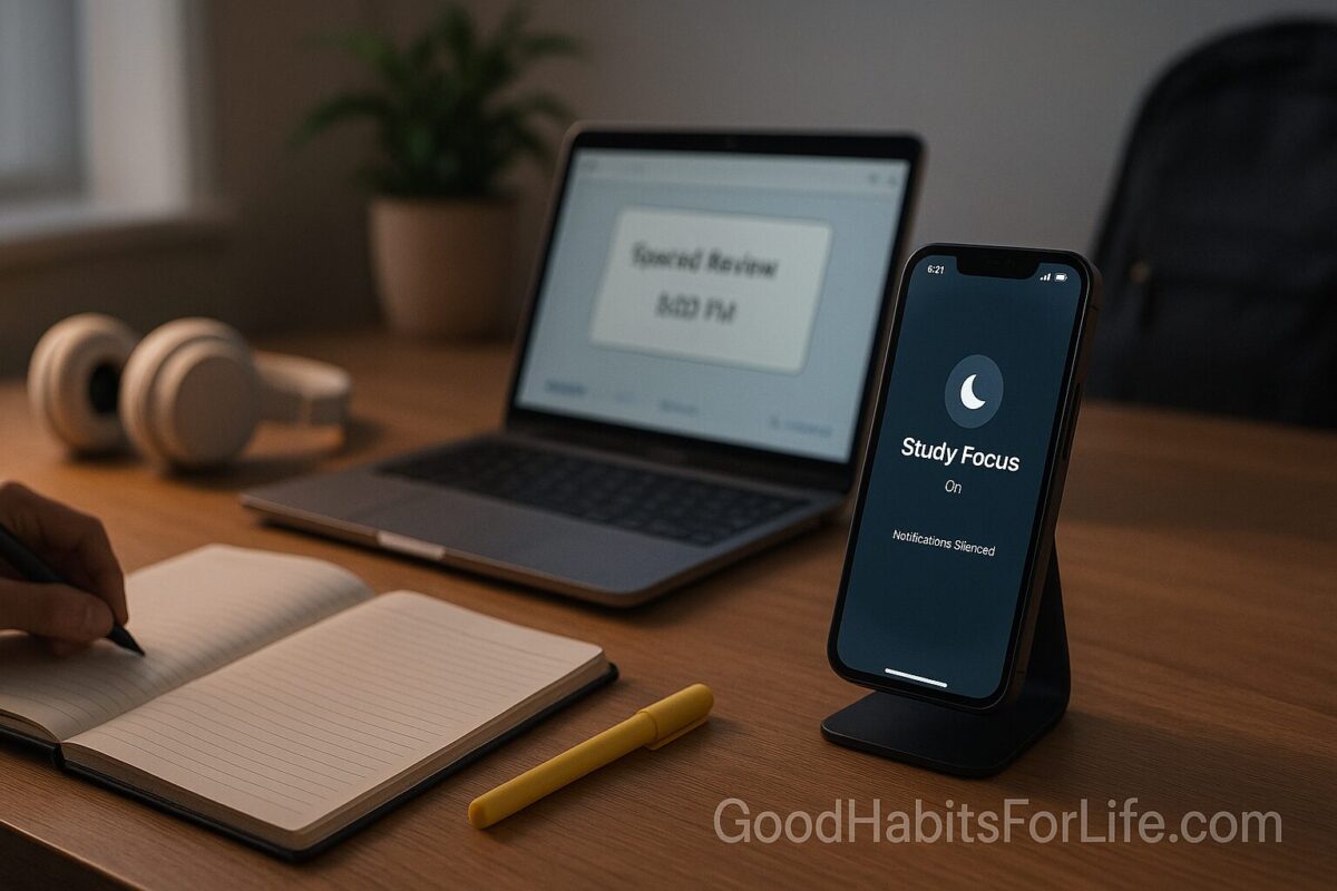 Focus Modes for School: Phone Settings that Help: AI workflows (2025)
