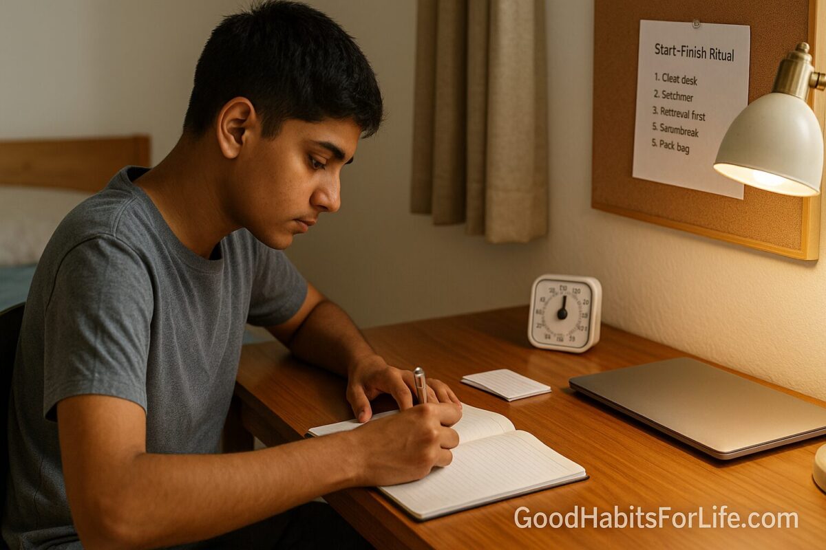 Homework Hour: A StartFinish Ritual for Teens: AI workflows (2025)