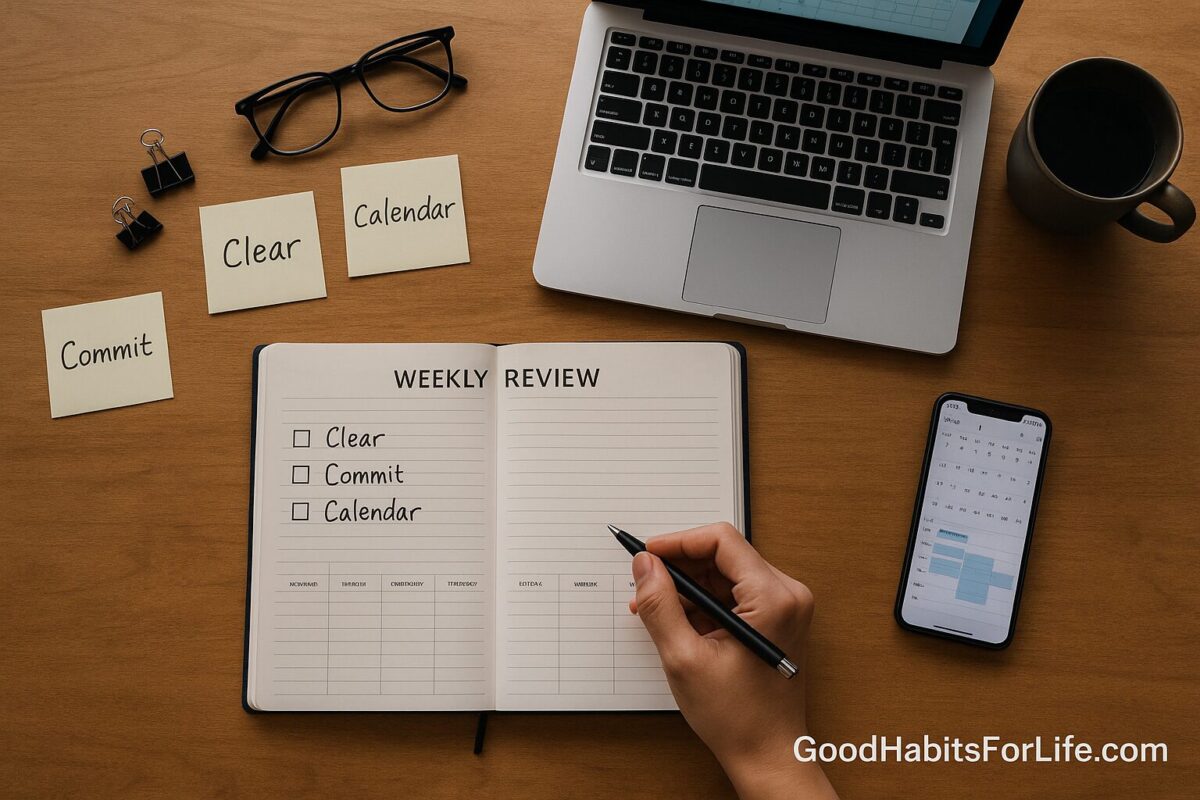 Weekly Review 2.0: Clear, Commit, Calendar