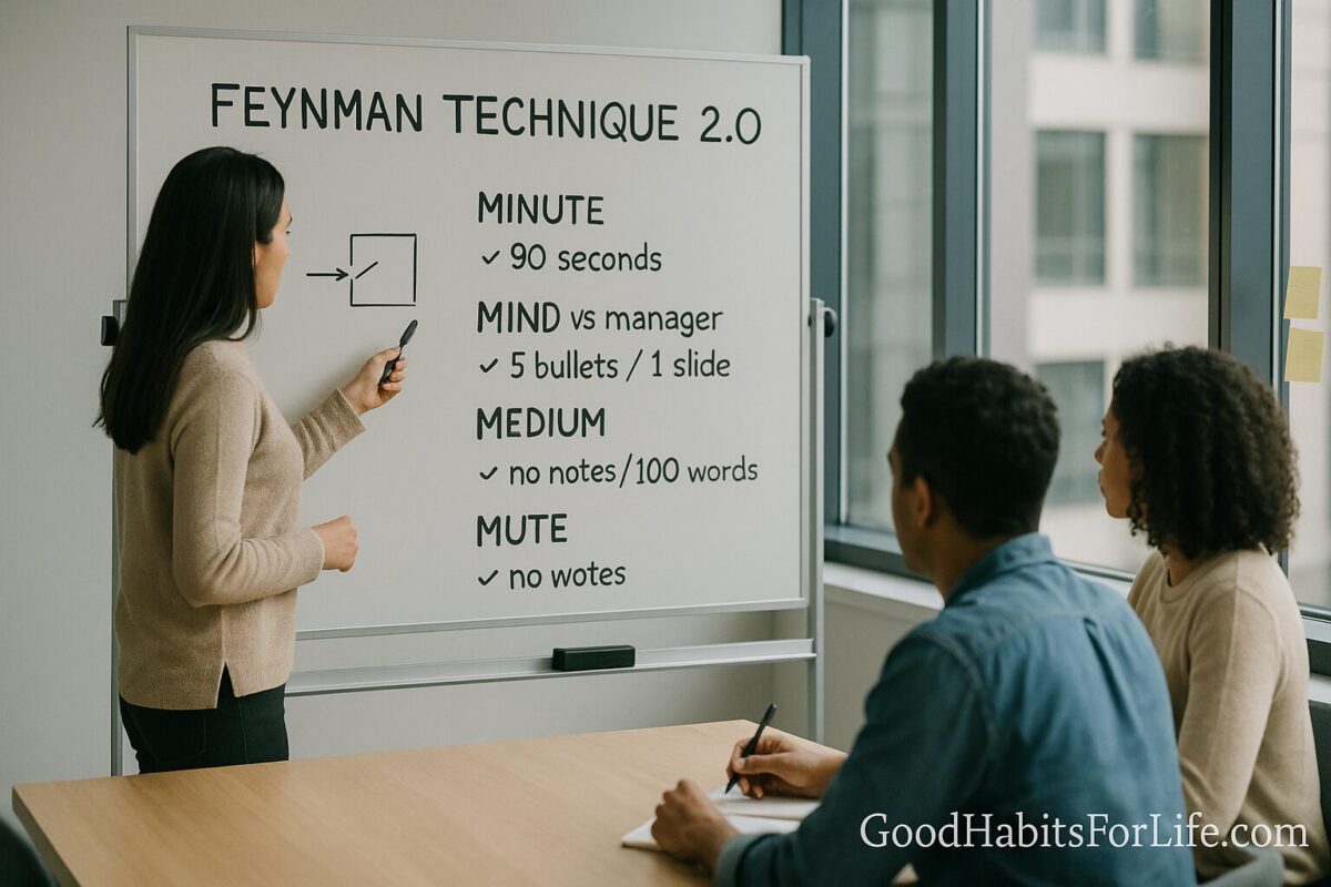 Feynman Technique 2.0: Teach Back with Constraints