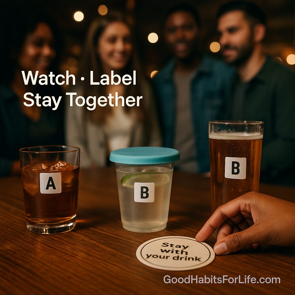 DrinkSpiking Awareness: Watch, Label, Stay Together