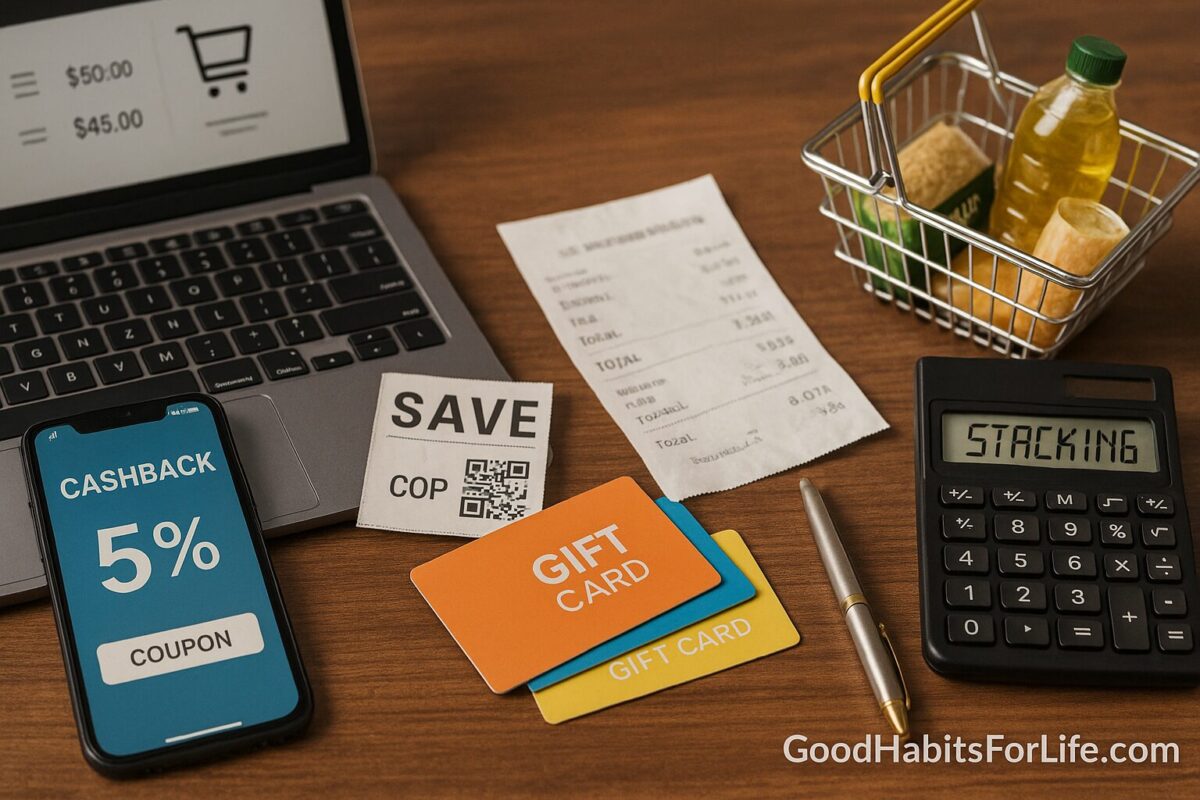 Stacking Savings: Coupons, Cashback, Gift CardsWithout Confusion: No-Spend Challenge (2025)