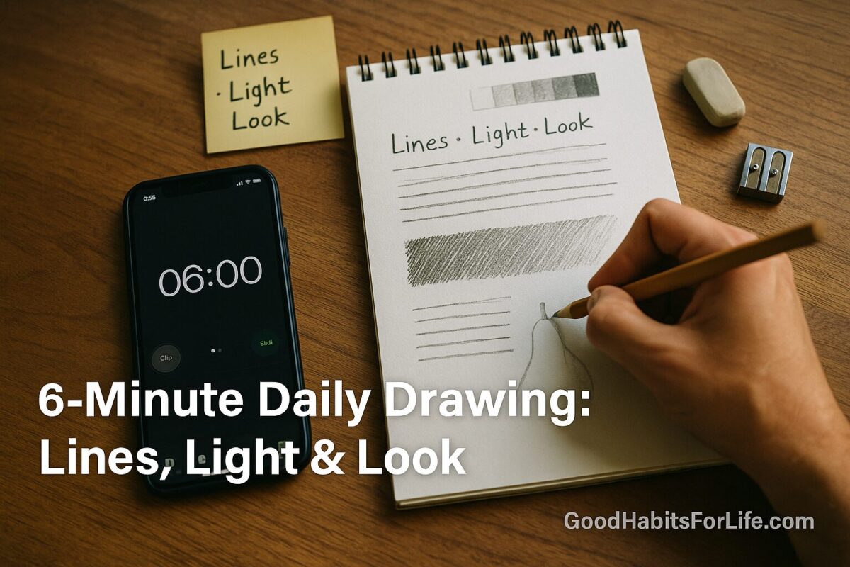 6-Minute Daily Drawing: Lines, Light, and Look