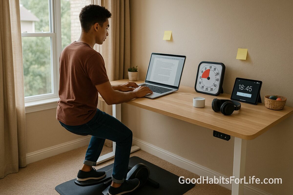 ADHD Study Setups: Movement, Sound & Visual Timers