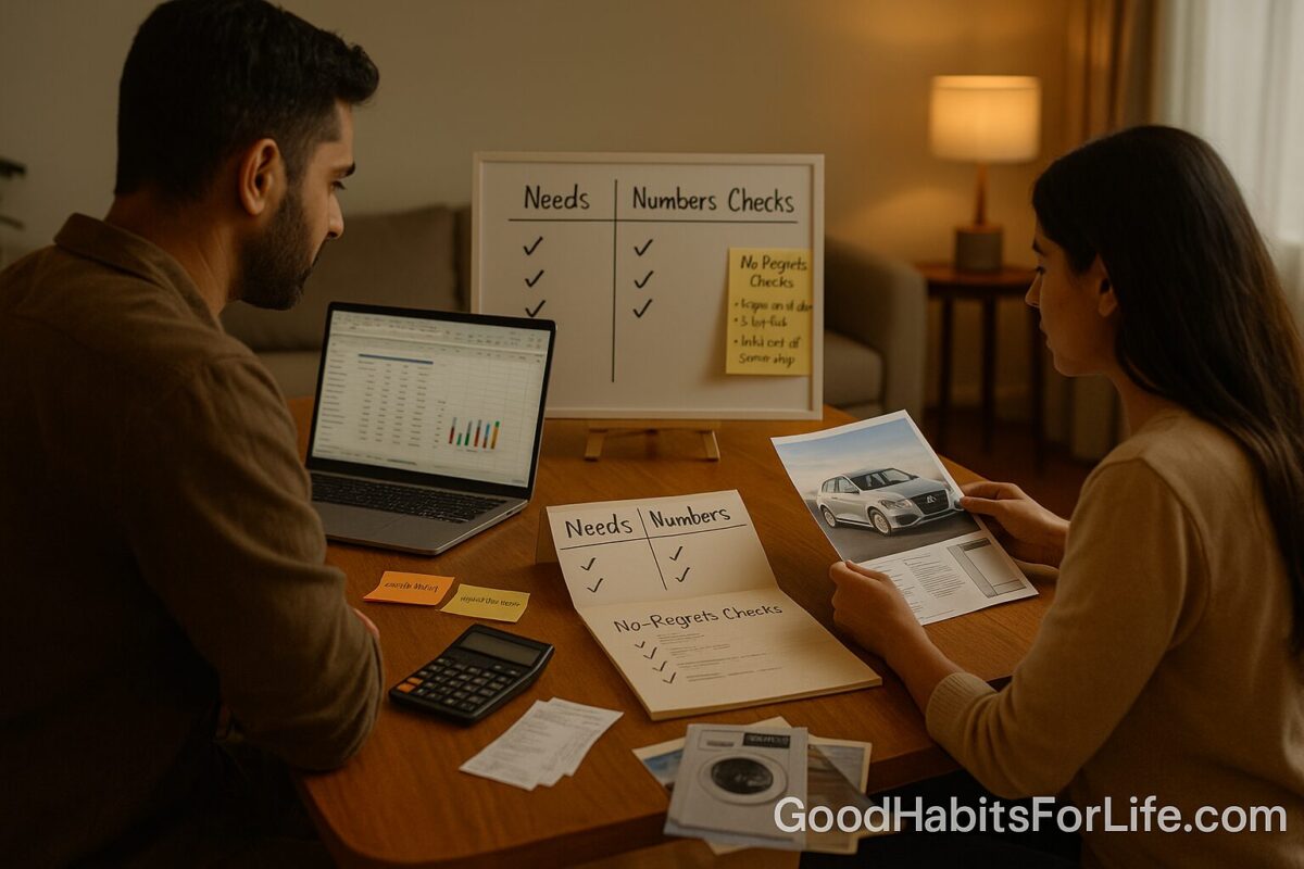 Big Purchases Playbook: Needs, Numbers, NoRegrets