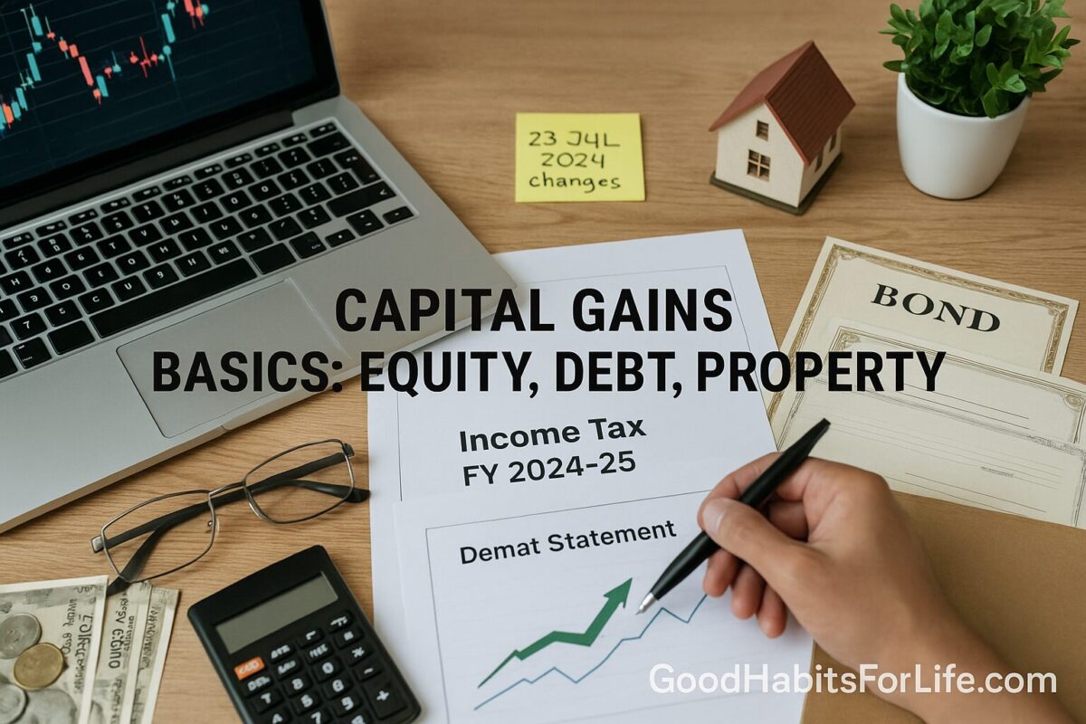 Capital Gains Basics: Equity, Debt, Property