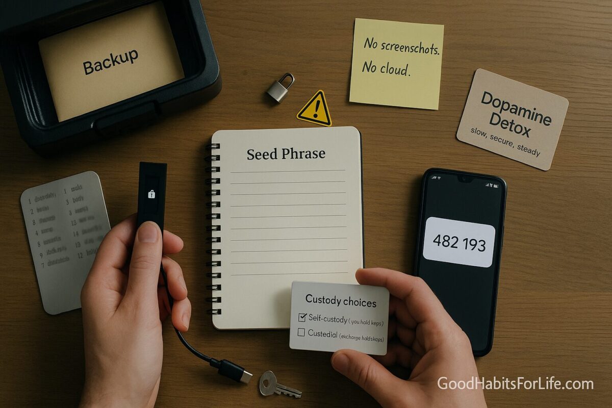 Crypto Basics: Custody, Keys & Caution: Dopamine Detox (2025)