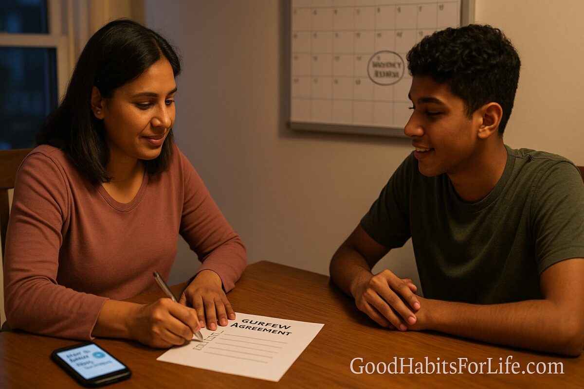 Curfews & CheckIns: Write It Down, Review Monthly