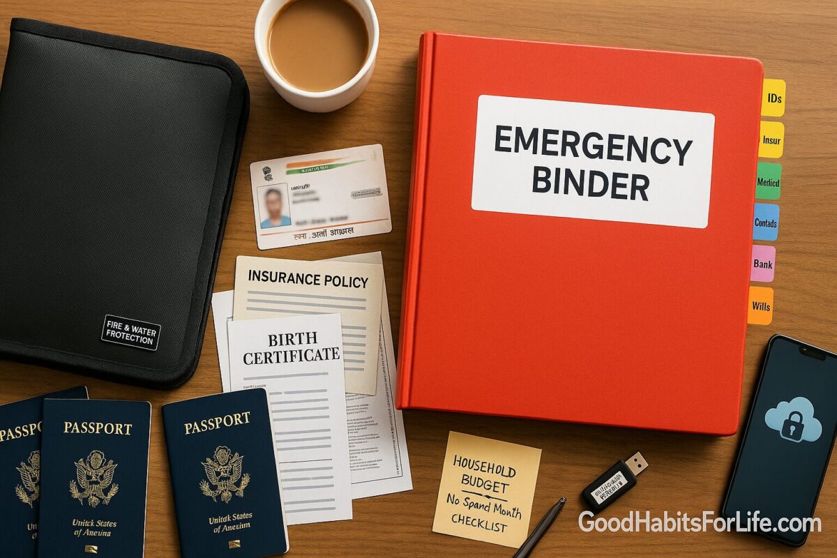 Emergency Binder: Documents Your Family Needs: No-Spend Challenge (2025)