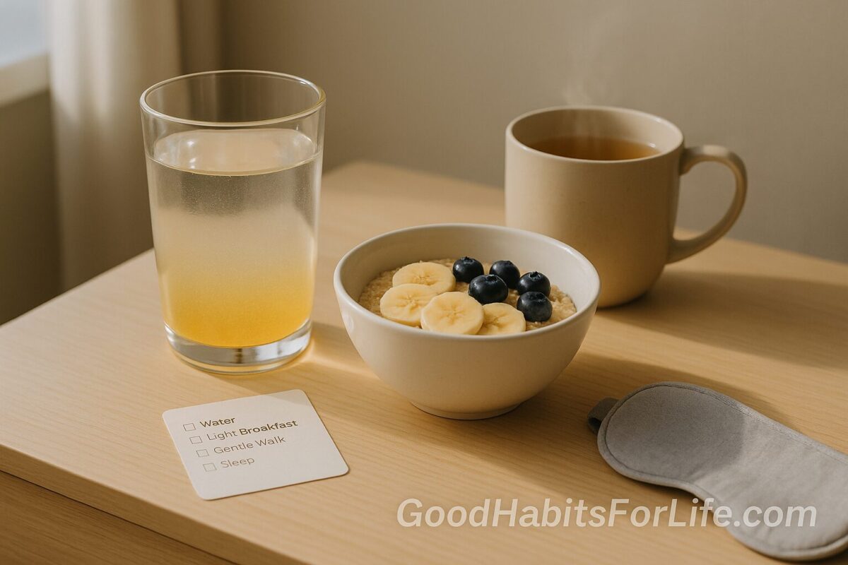 Hangovers: Prevention Basics & Gentle Morning Habits