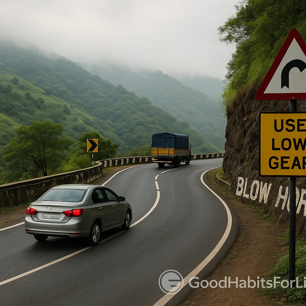 Hills & Ghats: Engine Braking, Hairpins, Honk Rules