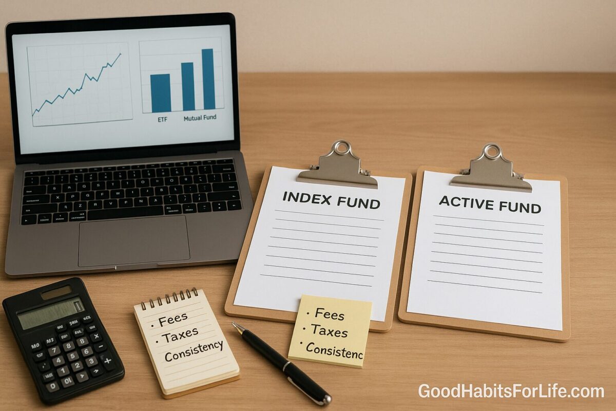 Index Funds vs Active Funds: What to Know: No-Spend Challenge (2025)