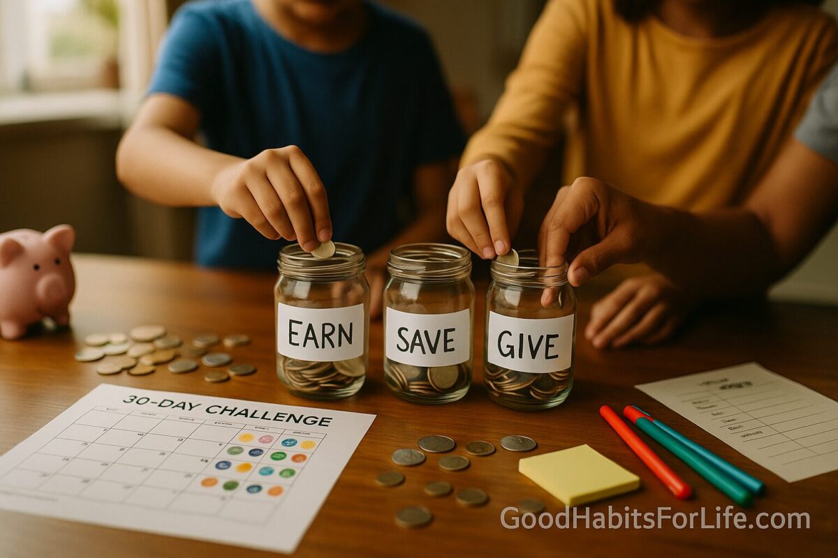 Kids & Money Mindset: Earn Save Give: No-Spend Challenge (2025)