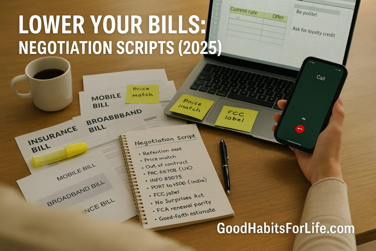 Lower Your Bills: Negotiation Scripts that Work: No-Spend Challenge (2025)