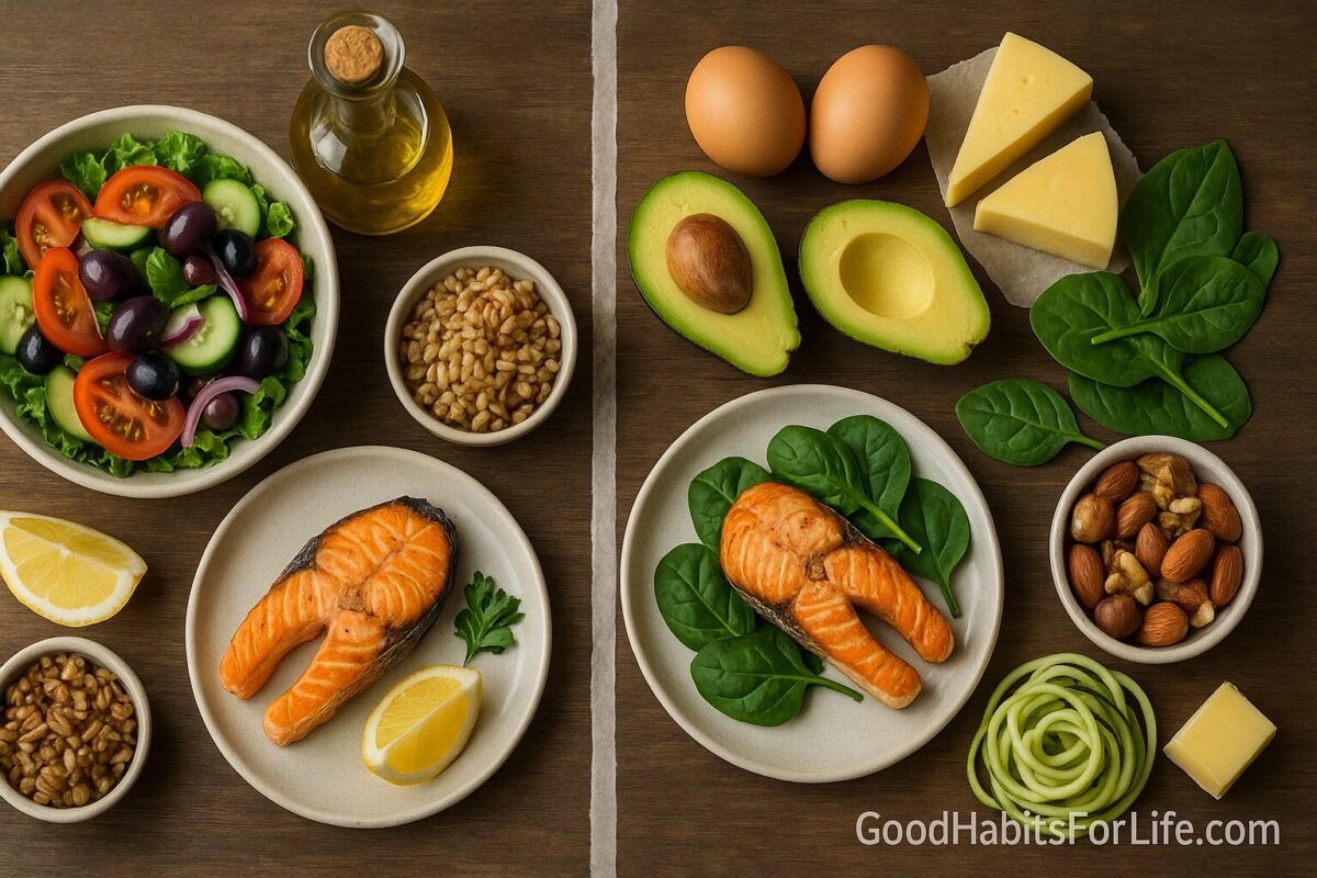 Mediterranean vs Keto (2025): What Fits Your Life?