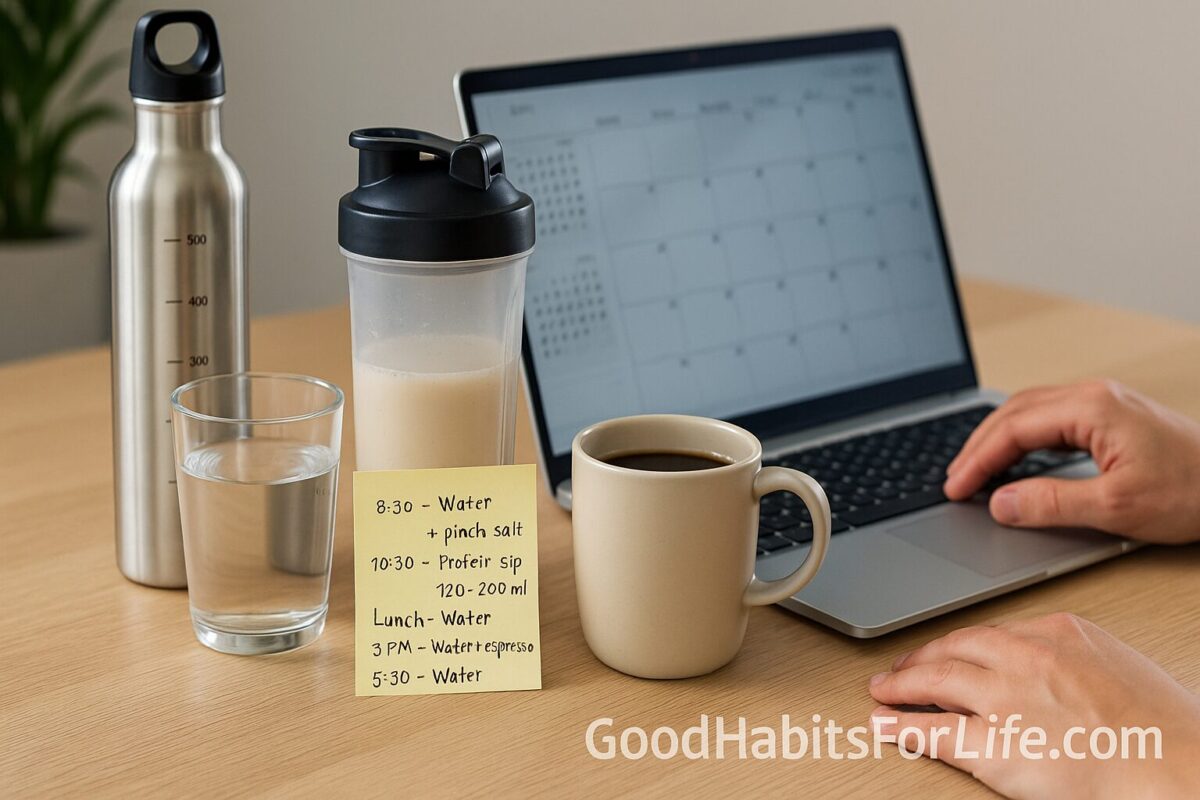 Office Hydration Routine: Sips that Beat Slumps: Protein-Forward Plan (2025)