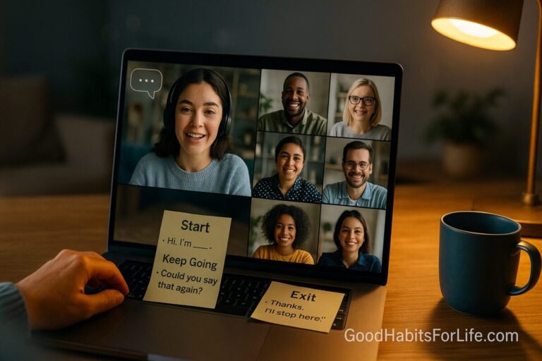 Online Speaking Clubs: Scripts for Shy Learners – Good Habits for Life