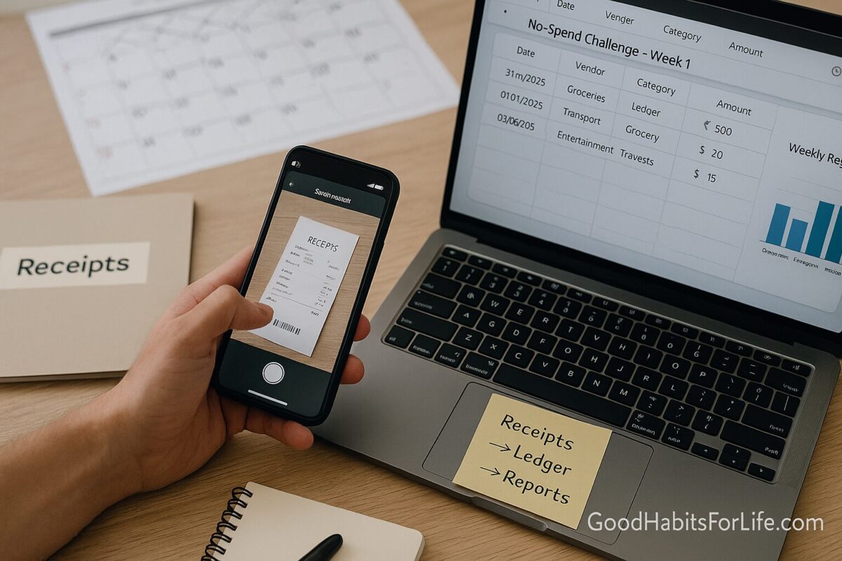 RecordKeeping Systems: Receipts to Reports: No-Spend Challenge (2025)