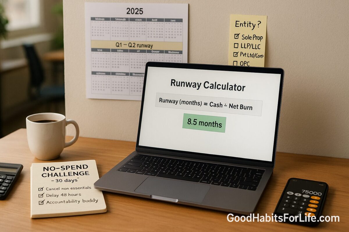 Starting a Business: Runway, Entity, Essentials: No-Spend Challenge (2025)
