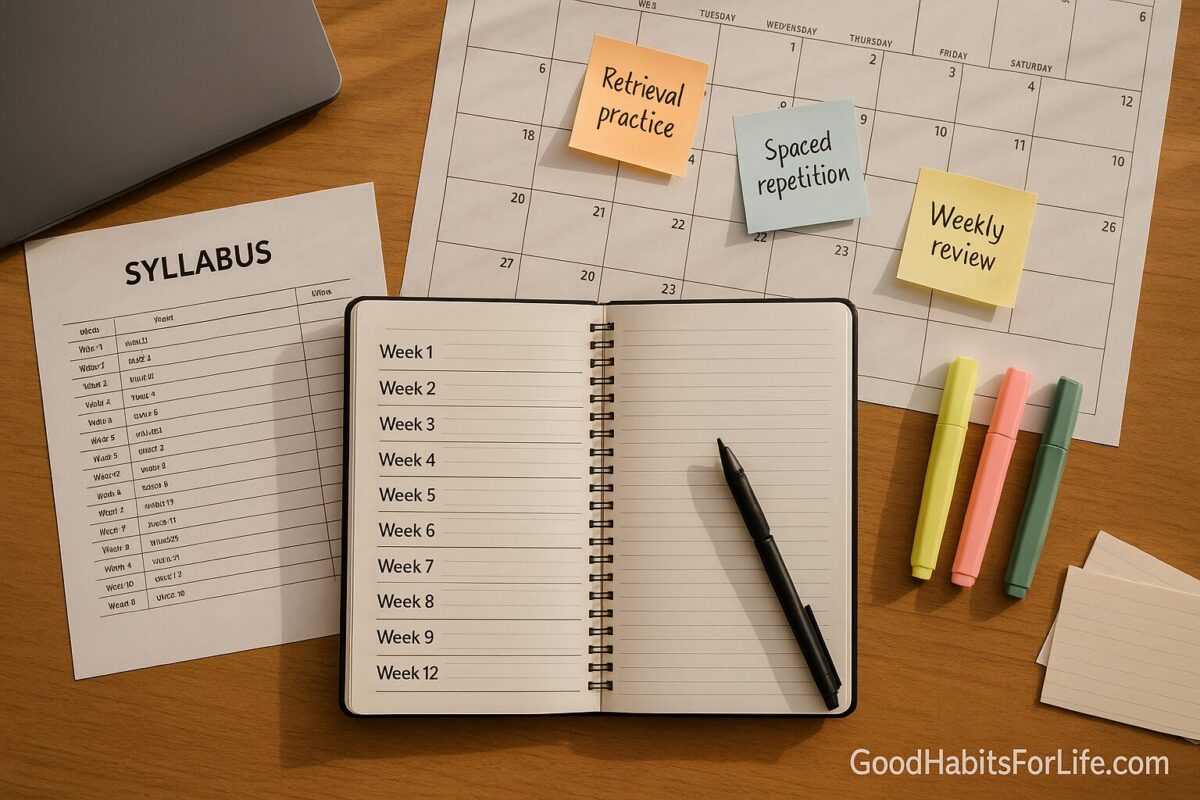 Syllabus Study System: Map Weeks to Wins