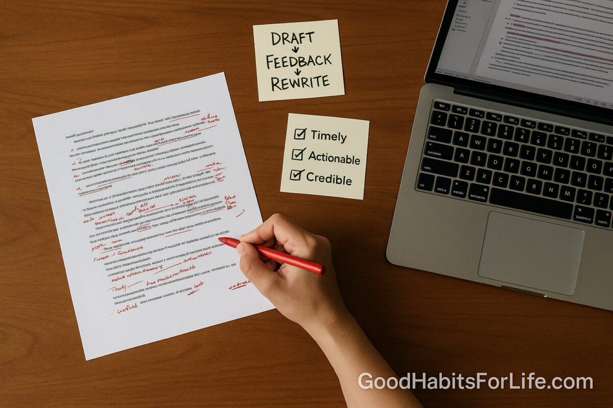 Writing Feedback Loops: Draft Correct Rewrite